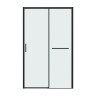 Дверь в нишу Grossman Style 100.K33.05.120.21.00 (120х195) черный матовый,стекло прозрачное,раздвижная, 1 место