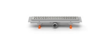 Душевой желоб MILLEAU Level M550LS с комбинированным затвором и решеткой нержавеющая сталь