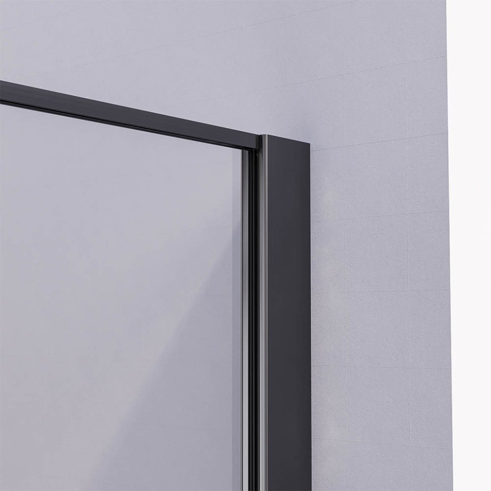 Душевой угол раздвижной Veconi Premium Ptato 300 SP GR-R, 1500х1000x2000, брашированный графит, стекло прозрачное