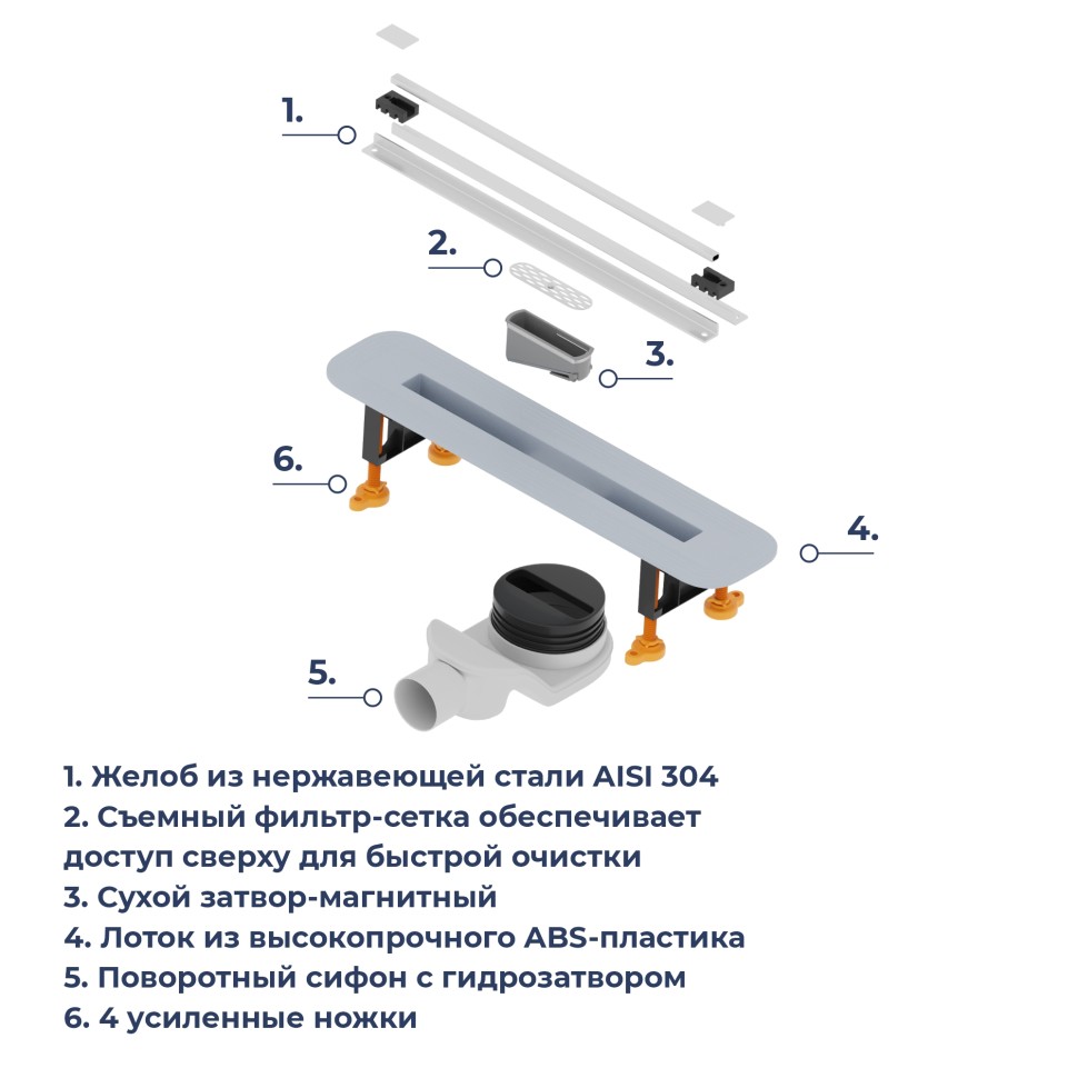 Душевой трап RGW SDR-56 (600)