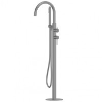 Смеситель ABBER Wasser Kreis 316 AF8115BGG напольный для ванны, брашированная оружейная сталь