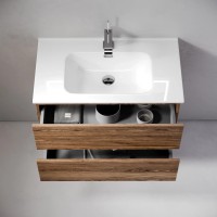 Тумба подвесная SANCOS Urban 890х450х550, c двумя ящиками оснащенными доводчиками, дуб чарльстон , арт. UR90ECH