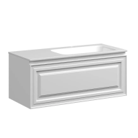 Тумба подвесная SANCOS Very 995х445х406, c одним ящиком оснащенным доводчиками, правая , Bianco , арт.VR100RW