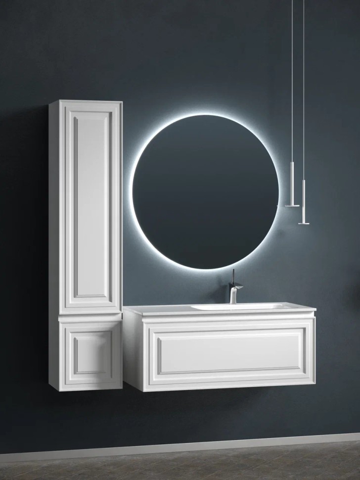 Тумба подвесная SANCOS Very 995х445х406, c одним ящиком оснащенным доводчиками, правая , Bianco , арт.VR100RW