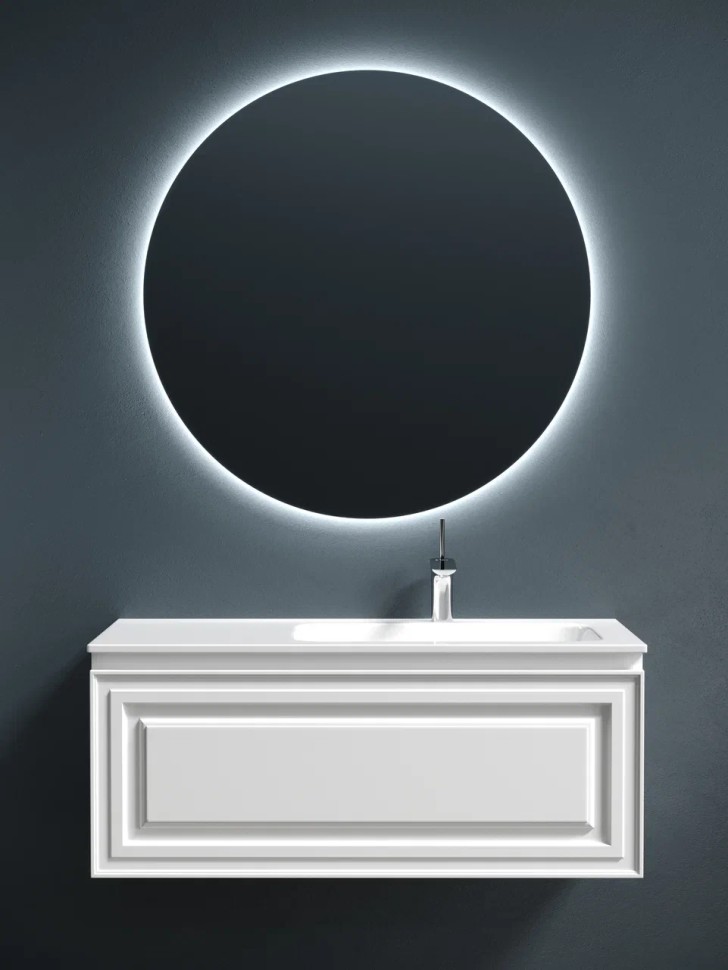 Тумба подвесная SANCOS Very 995х445х406, c одним ящиком оснащенным доводчиками, правая , Bianco , арт.VR100RW