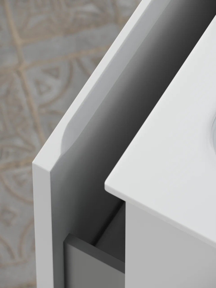 Тумба подвесная SANCOS Very 995х445х406, c одним ящиком оснащенным доводчиками, правая , Bianco , арт.VR100RW