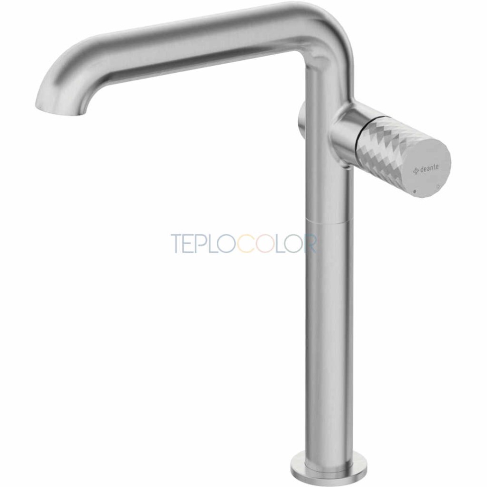 Смеситель для раковины, высокий , с прямоугольным изливом