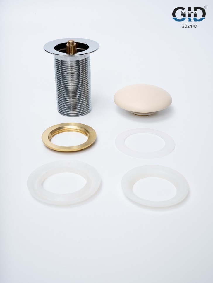 Донный клапан Gid без перелива Sr100 74405K светло-коричневый матовый 7x7x10