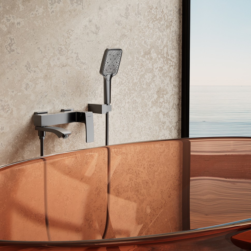 Смеситель Raglo для ванны и душа графит