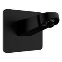 AQM8701MB Держатель верхнего душа, настенный, Черный