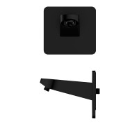 AQM8701MB Держатель верхнего душа, настенный, Черный