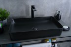 Раковина Gid Bm9396 53344 накладная черная матовая 60x34x11