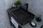 Раковина Gid Bm9396 53344 накладная черная матовая 60x34x11