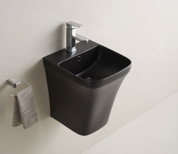 Раковина Gid Nb102bm 62209 подвесная черная матовая 36.5x40x45.5