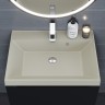 Раковина для ванной 60 см, Uperwood Classic Quartz, кварцевая, бежевая матовая, лён