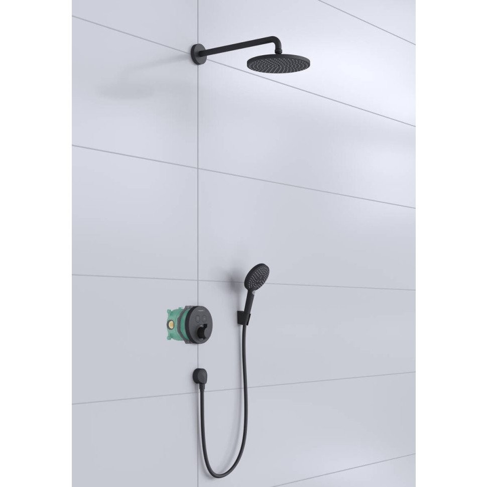 Душевой комплект Hansgrohe Raindance S (27959670) Черный матовый