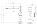 Смеситель для раковины ТГ (TG) VBF-5TG1CH, хром