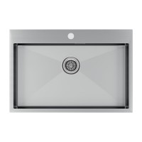 Мойка нерж. сталь KRONER 75, PM217551-BS, брашированная нерж. сталь, 750х510мм, Paulmark