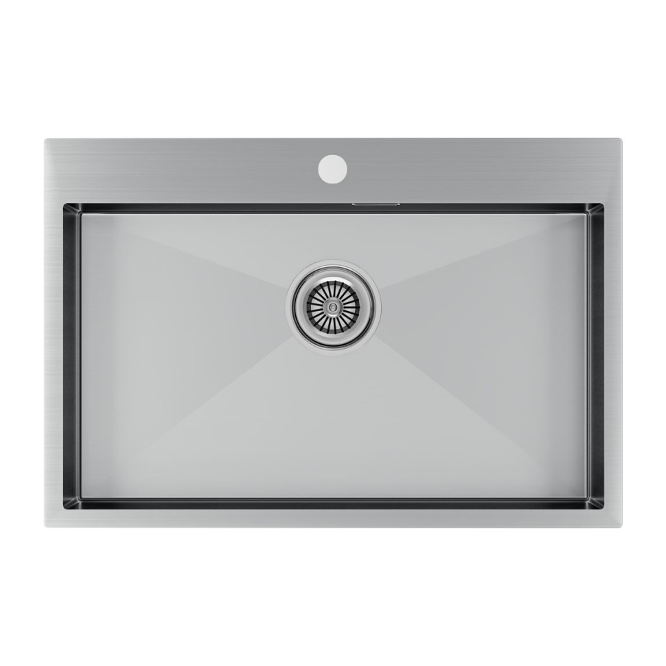 Мойка нерж. сталь KRONER 75, PM217551-BS, брашированная нерж. сталь, 750х510мм, Paulmark