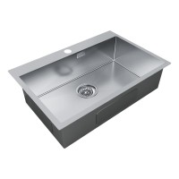 Мойка нерж. сталь KRONER 75, PM217551-BS, брашированная нерж. сталь, 750х510мм, Paulmark