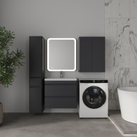 Тумба подвесная STYLE LINE "Атлантика 70", Люкс Плюс графит под раковину Атлантик 70