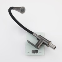 Смеситель Splenka для кухни с гибким изливом S05.43.09 Графит