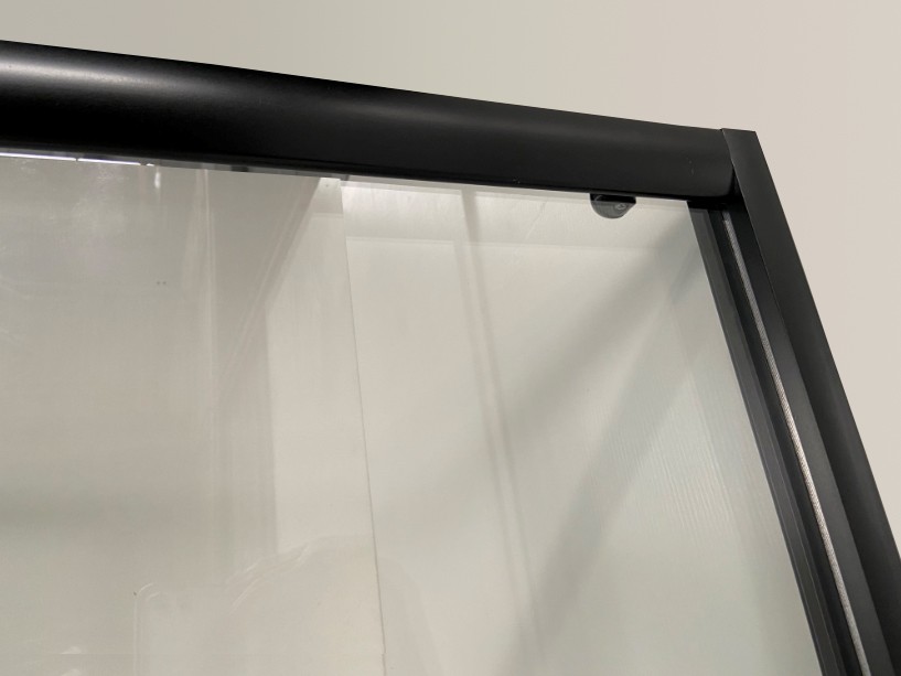 Душевой уголок Niagara Eco NG-009-14Q BLACK (90х90х195) низкий поддон(13см),черный,стекло мозаика,2 места
