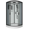 Душевая кабина Niagara Premium NG-6902-01 BLACK (100х100х210) низкий поддон(16 см),черный,стекло тонированное,4 места