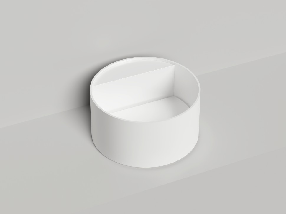 Раковина накладная ARMONIA ROUND TOP 02   без отверстия под смеситель  покраска по RAL полностью 450х450х250 S-Sense Глянцевое