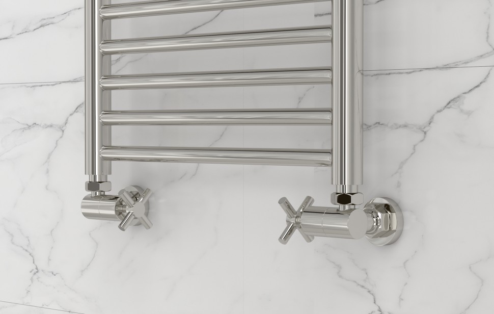 Вентиль 3D левый крест (G 1/2" НР х G 3/4" НГ)