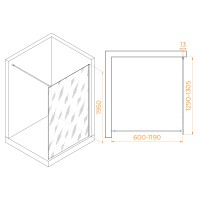 Душевая перегородка RGW WA-010B (Прозрачное, 1300)
