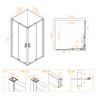Душевой уголок RGW CL-34 (Прозрачное, 800x800)