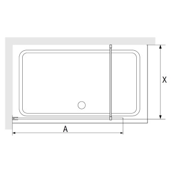 Душевая перегородка RGW WA-09B (Ribbed Line, 1000)
