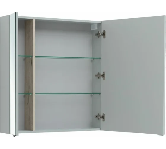 Зеркальный шкаф Aquanet Алвита New 80 Серый