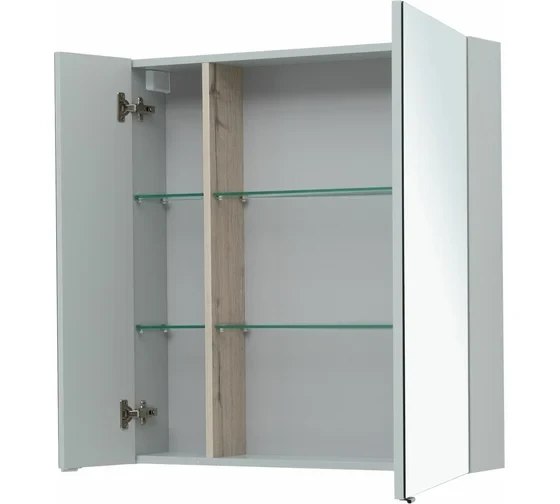 Зеркальный шкаф Aquanet Алвита New 80 Серый