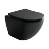 Подвесной унитаз Metropol Rimless черный матовый