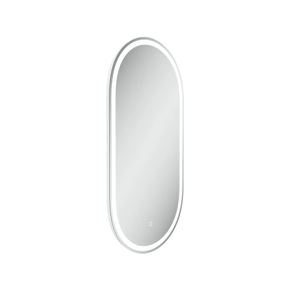 Зеркало для ванной комнаты SANCOS Oval, фронтальная подсветка 450х900 с сенсорным управлением на прикосновение, арт. OV45F