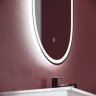 Зеркало для ванной комнаты SANCOS Oval, фронтальная подсветка 450х900 с сенсорным управлением на прикосновение, арт. OV45F