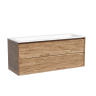 Тумба подвесная SANCOS Marmi 2.0 1195х445х520 c двумя ящиками оснащенными доводчиками скрытого монтажа, цвет дуб чарльстон, арт.MR2.0120ECH