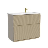 Тумба напольная SANCOS Folk Floor правая 995х445х850, c двумя ящиками оснащенными доводчиками, Капучино, арт.FL100FRCP