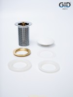 Донный клапан Gid без перелива Whm100 74403K белый матовый 7x7x10