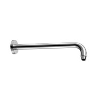 AQM8702CR Держатель верхнего душа, L=400 мм, настенный, Хром