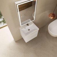 AQM900360WH &quot;S3&quot; тумба под умывальник подвесная 60 см., цвет белый глянец.