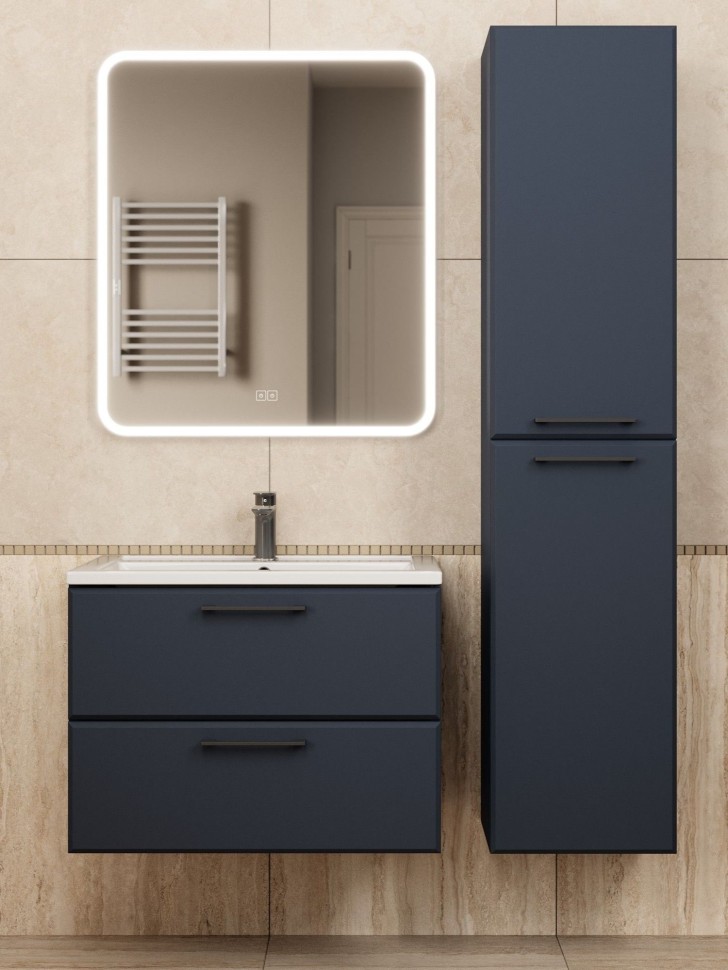 Тумба под раковину для ванной Uperwood Foster New 70 см, подвесная, черная