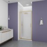 Душевая дверь Veconi Ottimo P30 G, 800x1900, золото брашинг, стекло матовое