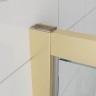 Душевая дверь Veconi Ottimo P30 G, 800x1900, золото брашинг, стекло матовое