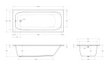 Акриловая ванна CEZARES ECO-180-80-41-W37