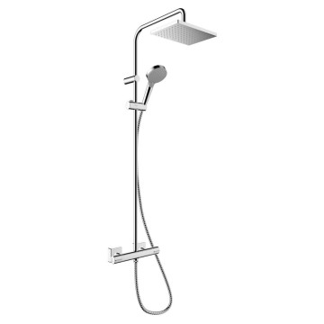 Душевая система Hansgrohe Vernis Shape Showerpipe 230 1jet Green с термостатом 26319000, хром