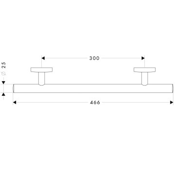 Поручень Hansgrohe Logis 40513000