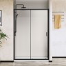 Душевая дверь Сити (City) VDS-5CT100CLB, 1000, черный матовый, стекло прозрачное